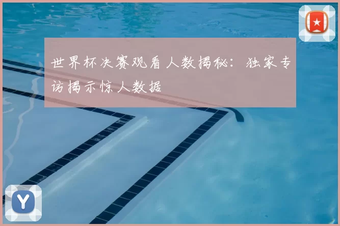 世界杯决赛观看人数揭秘:独家专访揭示惊人数据